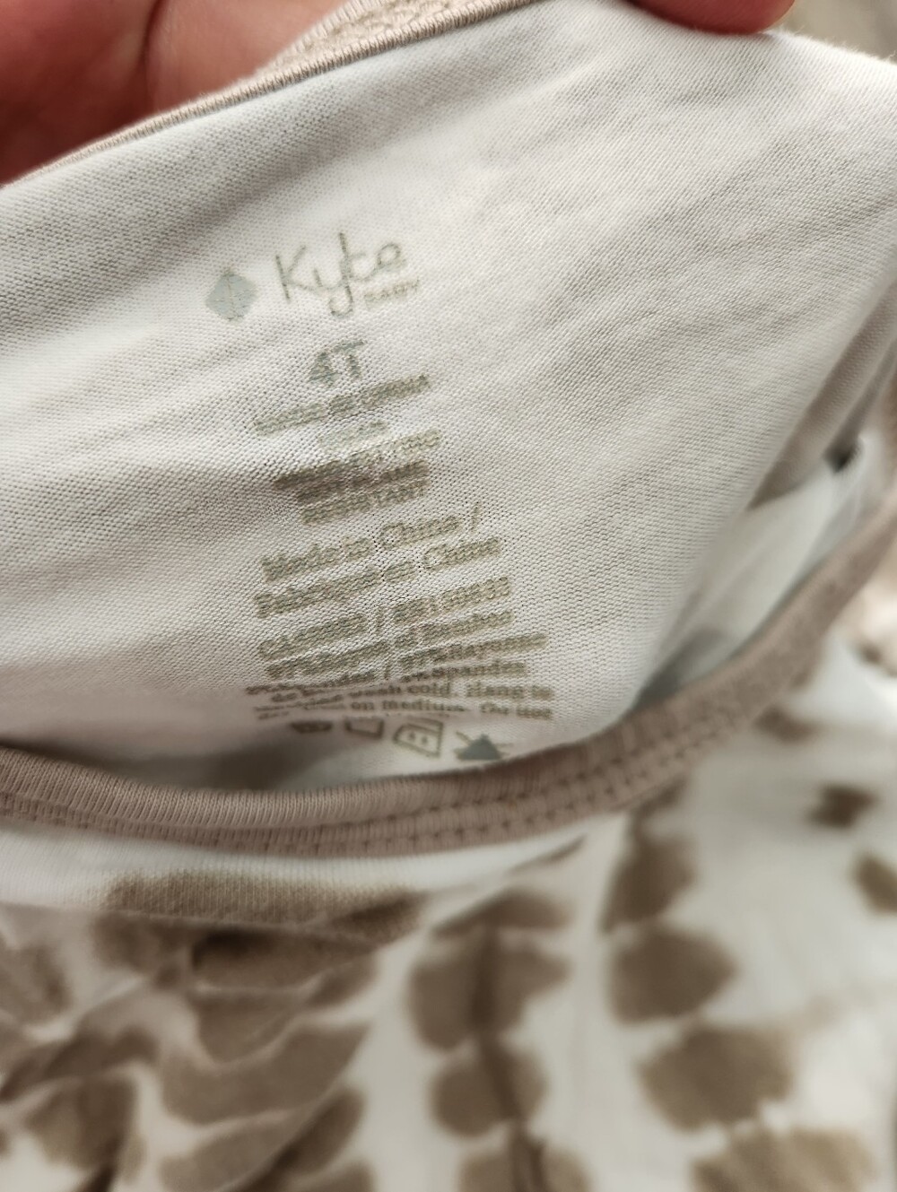 Kyte Baby 2 Piece Pajama Set Bamboo Soft Size 4T - Picture 3 of 6